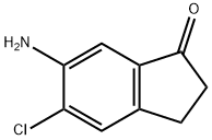 6-amino-5-chloro-2,3-dihydro-1H-inden-1-one Struktur