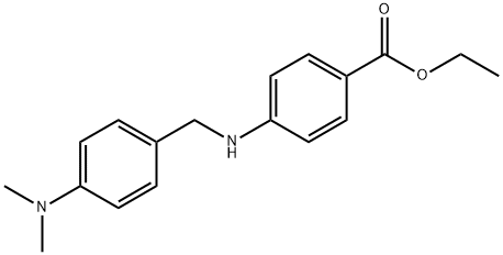 ETHYL 4-(4-(DIMETHYLAMINO)BENZYLAMINO)BENZOATE Struktur