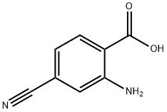 2-Amino-4-cyanobenzoic acid Struktur