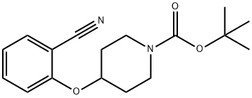 tert-butyl 4-(2-cyanophenoxy)piperidine-1-carboxylate Struktur