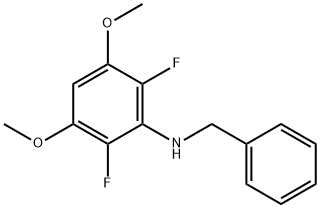 N-Benzyl-2,6-difluoro-3,5-dimethoxyaniline, 651734-53-1, 結(jié)構(gòu)式