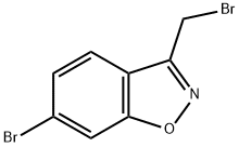 6-bromo-3-(bromomethyl)-1,2-benzisoxazole Struktur