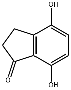 4,7-dihydroxy-2,3-dihydro-1H-inden-1-one Struktur