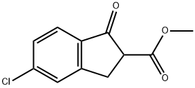 methyl 5-chloro-1-oxo-2,3-dihydro-1H-indene-2-carboxylate Struktur