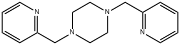 1,4-bis(pyridin-2-ylmethyl)piperazine Struktur