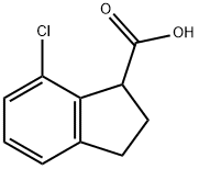 7-Chloro-2,3-dihydro-1H-indene-1-carboxylic acid Struktur