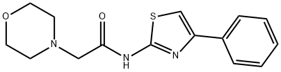 2-(morpholin-4-yl)-N-[(2E)-4-phenyl-1,3-thiazol-2(3H)-ylidene]acetamide Struktur