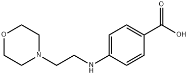 Benzoic acid,4-[[2-(4-morpholinyl)ethyl]amino]- Struktur