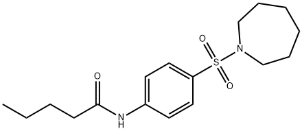 N-[4-(azepan-1-ylsulfonyl)phenyl]pentanamide Struktur