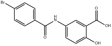 5-{[(4-bromophenyl)carbonyl]amino}-2-hydroxybenzoic acid Struktur