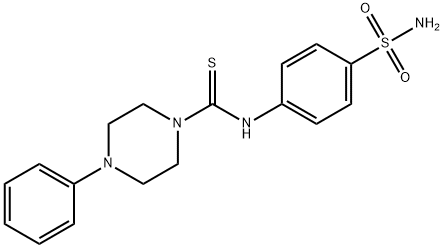 4-phenyl-N-(4-sulfamoylphenyl)piperazine-1-carbothioamide Struktur