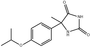 5-methyl-5-[4-(propan-2-yloxy)phenyl]imidazolidine-2,4-dione Struktur