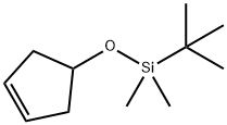 tert-butyl(cyclopent-3-enyloxy)dimethylsilane Struktur