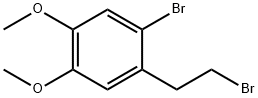 1-bromo-2-(2-bromoethyl)-4,5-dimethoxy-benzene
 Struktur