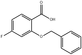 2-(BENZYLOXY)-4-FLUOROBENZOIC ACID Struktur