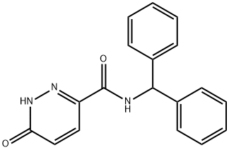 N-(diphenylmethyl)-6-oxo-1,6-dihydropyridazine-3-carboxamide Struktur