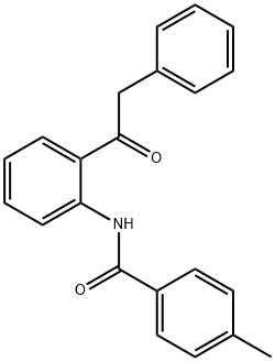 4-methyl-N-[2-(phenylacetyl)phenyl]benzamide Struktur