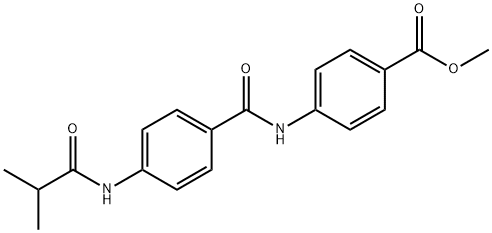 methyl 4-(4-isobutyramidobenzamido)benzoate Struktur