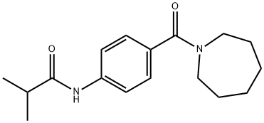 N-[4-(azepan-1-ylcarbonyl)phenyl]-2-methylpropanamide Struktur