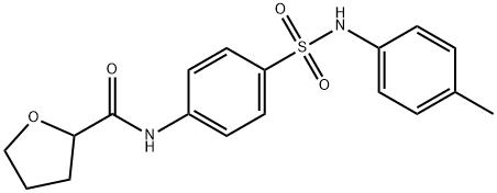 N-{4-[(4-methylphenyl)sulfamoyl]phenyl}tetrahydrofuran-2-carboxamide Struktur