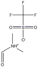 Dimethylformamidium trifluoromethanesulfonate Struktur