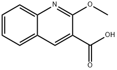 2-methoxy-3-quinolinecarboxylic acid Struktur