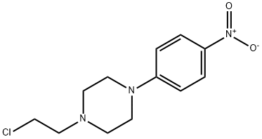 1-(2-Chloroethyl)-4-(4-nitrophenyl)piperazine Struktur