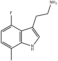 2-(4-Fluoro-7-methyl-1H-indol-3-yl)ethanamine Struktur