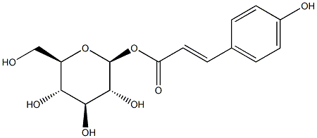 beta-D-Glucose 1-(p-hydroxycinnamate) Struktur