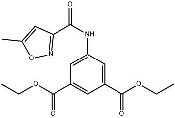 diethyl 5-(5-methylisoxazole-3-carboxamido)isophthalate Struktur