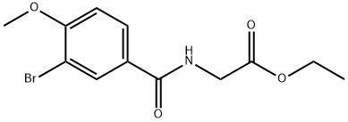 ethyl N-(3-bromo-4-methoxybenzoyl)glycinate Structure