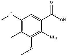 2-amino-3,5-dimethoxy-4-methylbenzoic acid Struktur