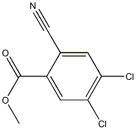 4,5-DICHLORO-2-CYANO-BENZOIC ACID METHYL ESTER Struktur