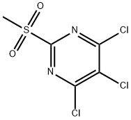 4,5,6-trichloro-2-methanesulfonyl-pyrimidine Struktur