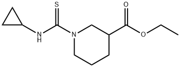 ethyl 1-(cyclopropylcarbamothioyl)piperidine-3-carboxylate Struktur