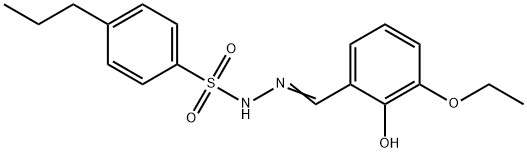 (Z)-N'-(3-ethoxy-2-hydroxybenzylidene)-4-propylbenzenesulfonohydrazide Struktur