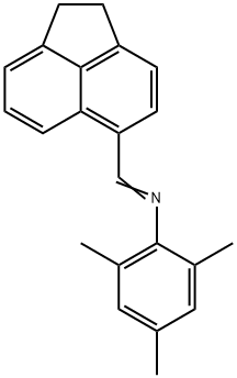 (E)-N-((1,2-dihydroacenaphthylen-5-yl)methylene)-2,4,6-trimethylaniline Struktur