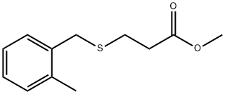 methyl 3-((2-methylbenzyl)thio)propanoate Struktur