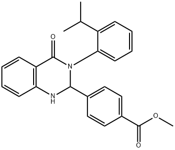 methyl 4-(3-(2-isopropylphenyl)-4-oxo-1,2,3,4-tetrahydroquinazolin-2-yl)benzoate Struktur