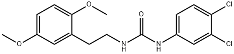 1-(3,4-dichlorophenyl)-3-[2-(2,5-dimethoxyphenyl)ethyl]urea Struktur