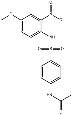 N-{4-[(4-methoxy-2-nitrophenyl)sulfamoyl]phenyl}acetamide Struktur