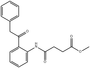 methyl 4-oxo-4-((2-(2-phenylacetyl)phenyl)amino)butanoate Struktur