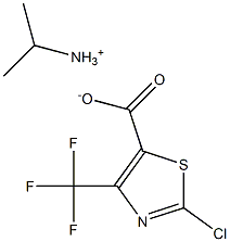 Propan-2-aminium 2-chloro-4-(trifluoromethyl)thiazole-5-carboxylate Struktur