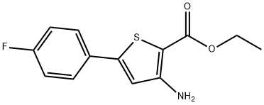 Ethyl 3-amino-5-(4-fluorophenyl)-2-thiophenecarboxylate Struktur