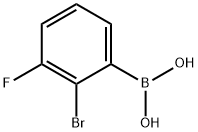 (2-Bromo-3-fluorophenyl)boronic acid Struktur