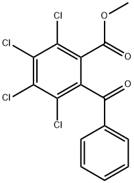 Methyl 2-benzoyl-3,4,5,6-tetrachlorobenzoate Struktur