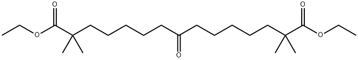 2,2,14,14-Tetramethyl-8-oxopentadecanedioic acid diethyl ester Struktur