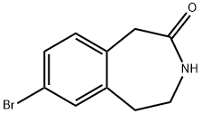 7-bromo-4,5-dihydro-1H-benzo[d]azepin-2(3H)-one Struktur