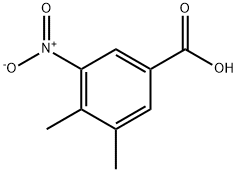 3,4-Dimethyl-5-nitro-benzoic acid Struktur