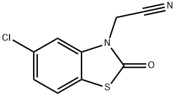 2-(5-Chloro-2-oxobenzo[d]thiazol-3(2H)-yl)acetonitrile Struktur